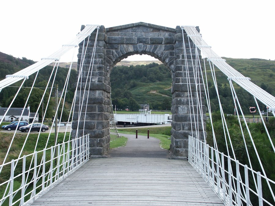 Bridge of Oich, Suspension Bridge,